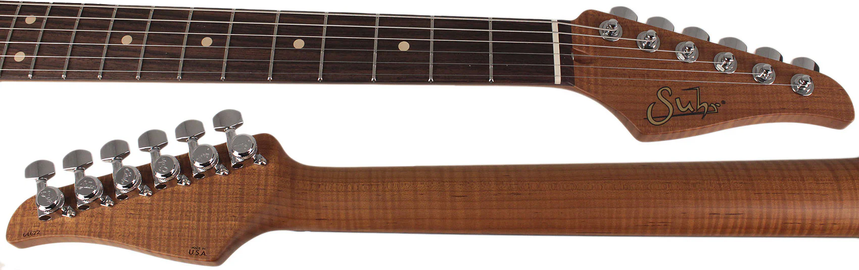 Suhr Select Classic T Guitar, Roasted Flamed Neck, Black, Rosewood - Image 7