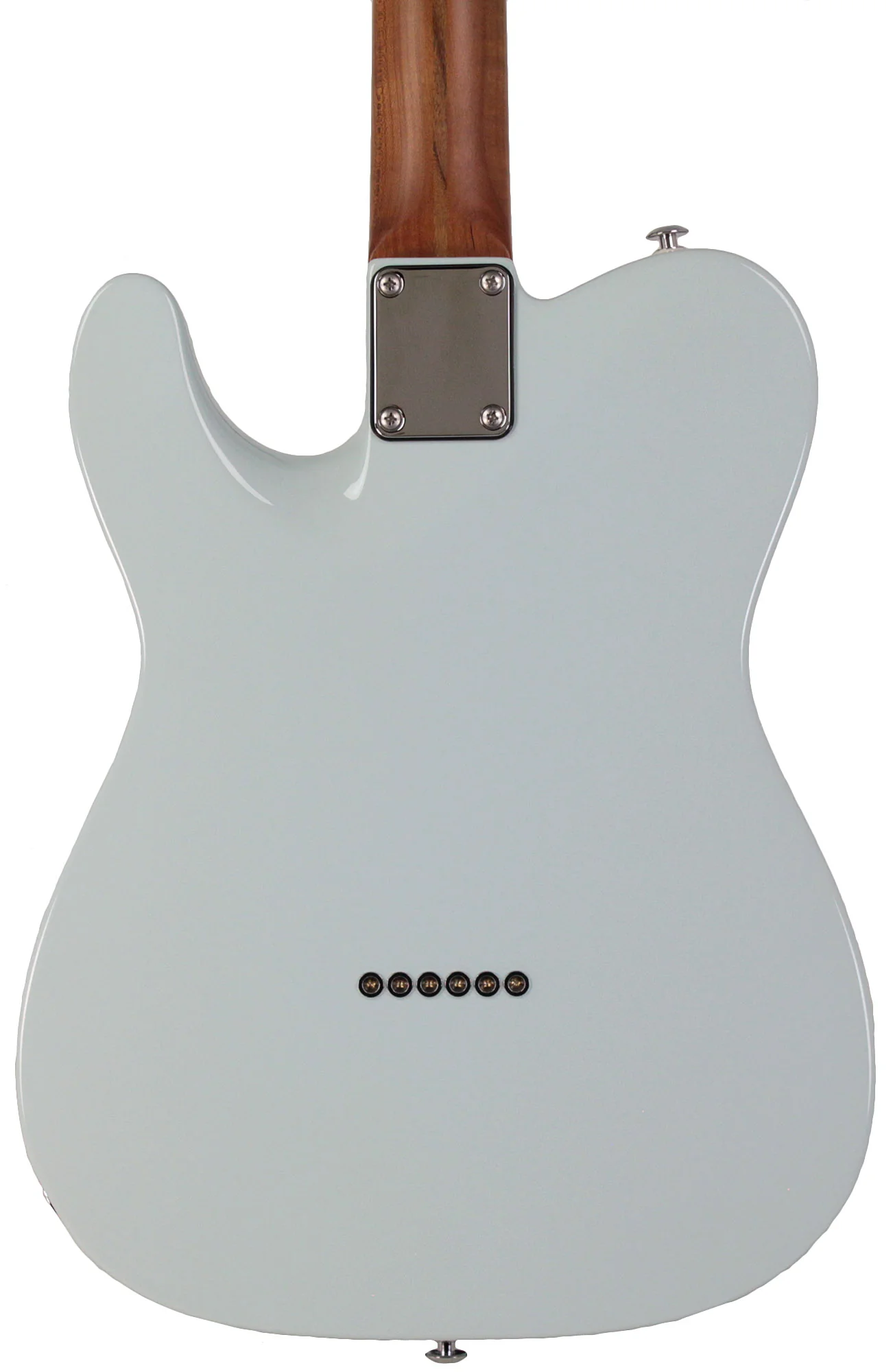 Suhr Select Classic T Roasted, Flamed, Swamp Ash, Sonic Blue, Aged Green - Image 6