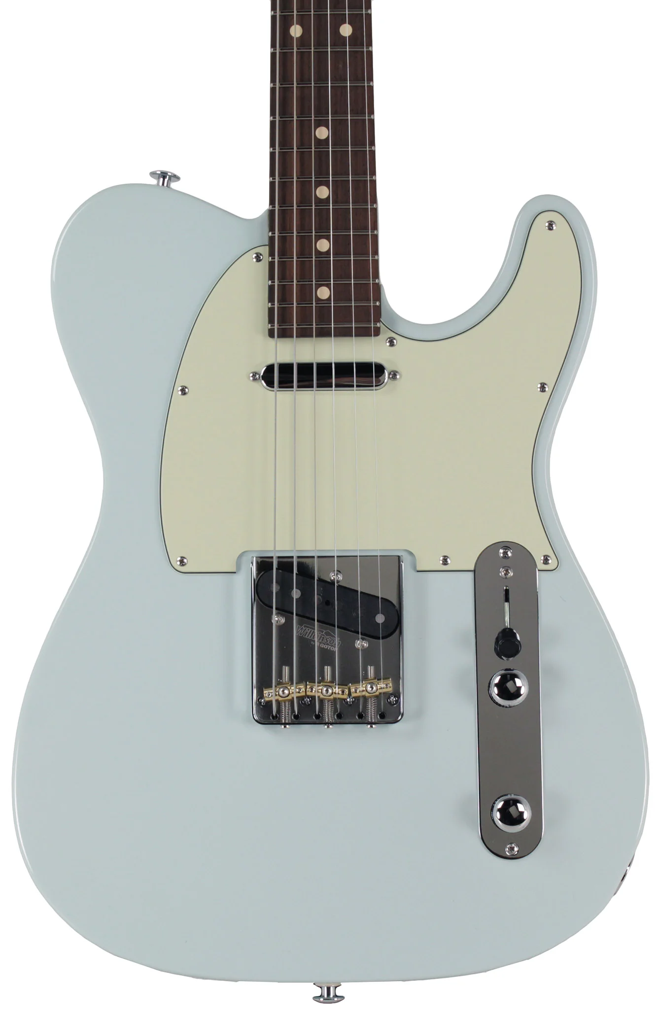 Suhr Classic T Roasted Select Guitar, Flamed, Rosewood, Sonic Blue - Image 5