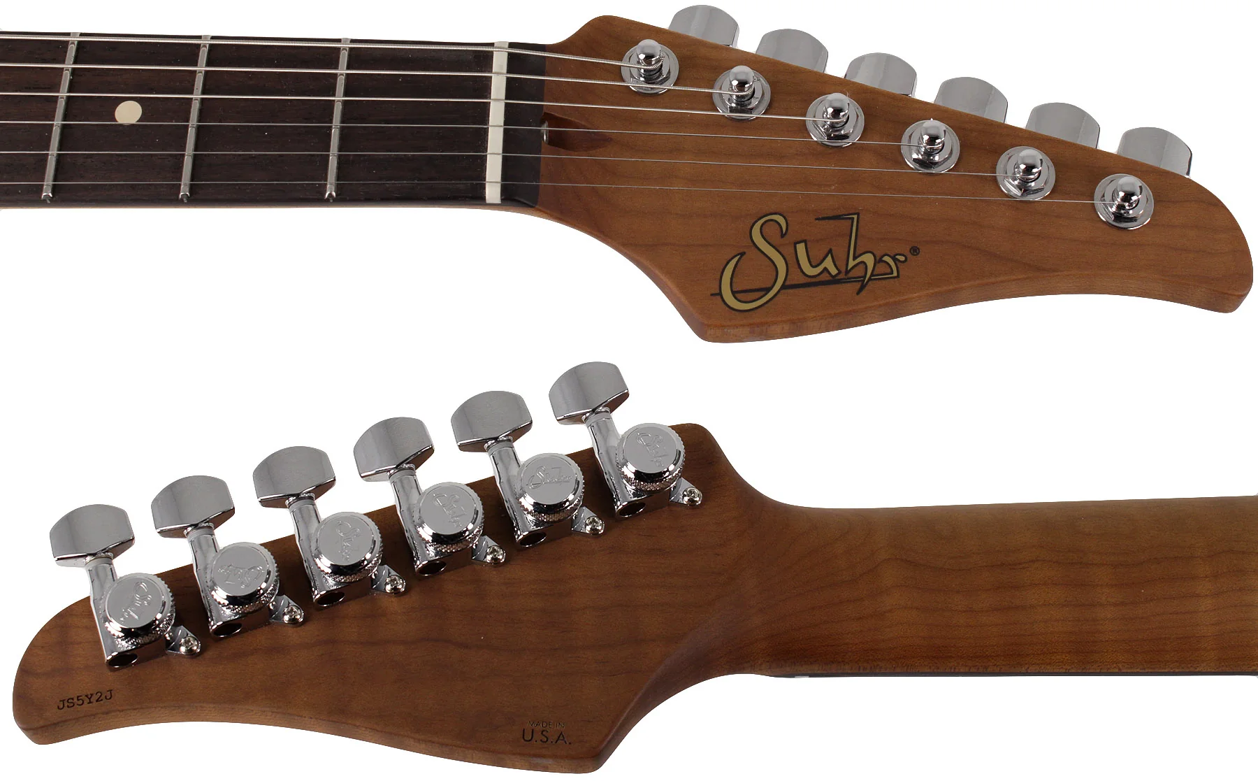 Suhr Classic T Roasted Select Guitar, Flamed, Rosewood, Surf Green - Image 7