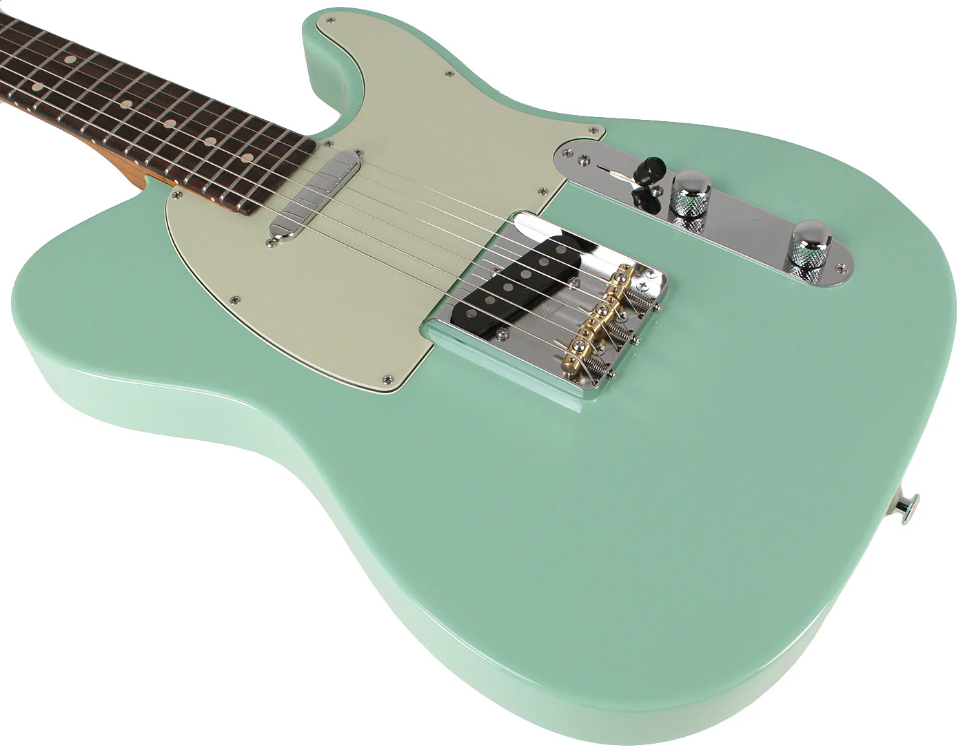 Suhr Classic T Roasted Select Guitar, Flamed, Rosewood, Surf Green - Image 4