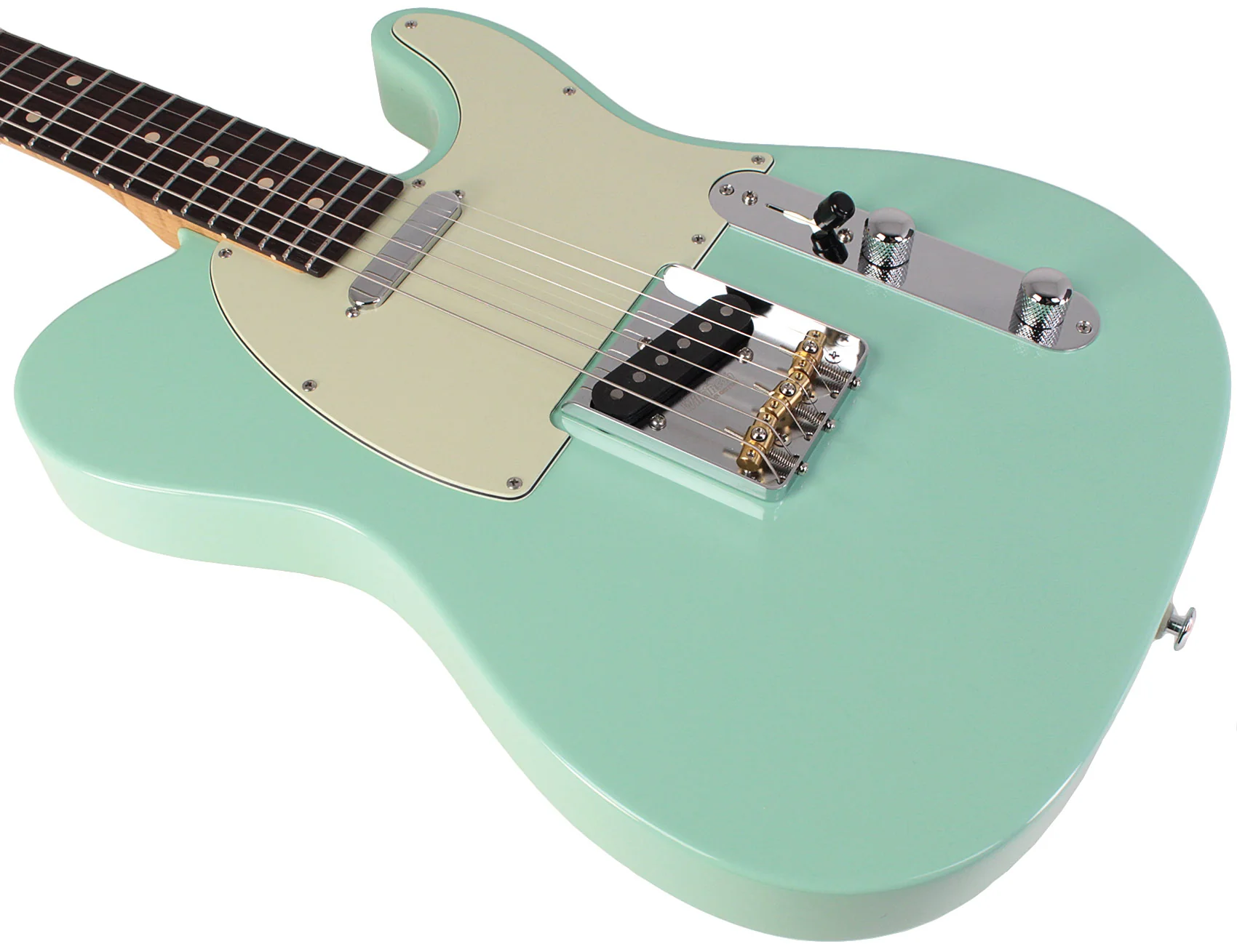 Suhr Select Classic T Guitar, Roasted Neck, Rosewood, Surf Green - Image 4