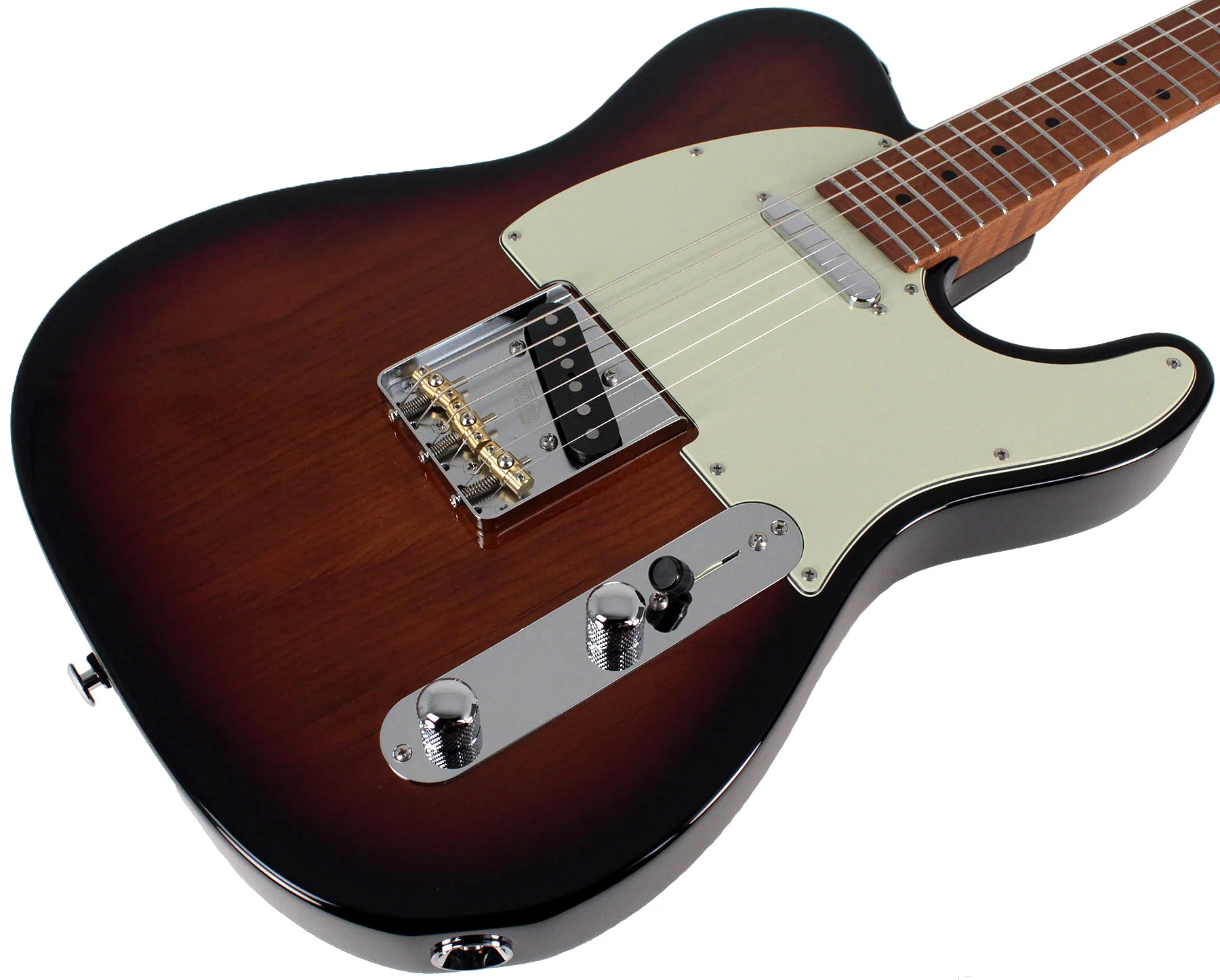 Suhr Classic T Roasted Select Guitar, Maple, 3-Tone Burst - Image 2