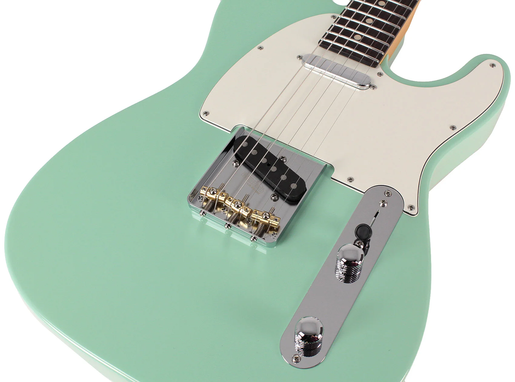 Suhr Classic T Select Guitar, Alder, Rosewood, Surf Green - Image 3