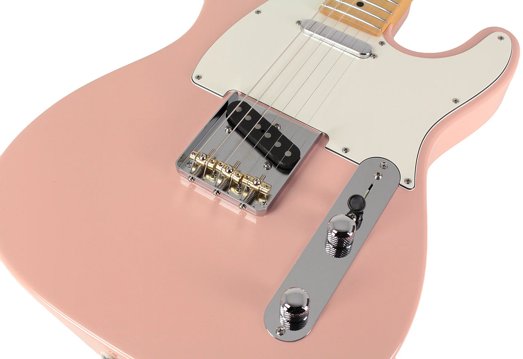 Suhr Classic T Select Guitar, Alder, Maple, Shell Pink - Image 3