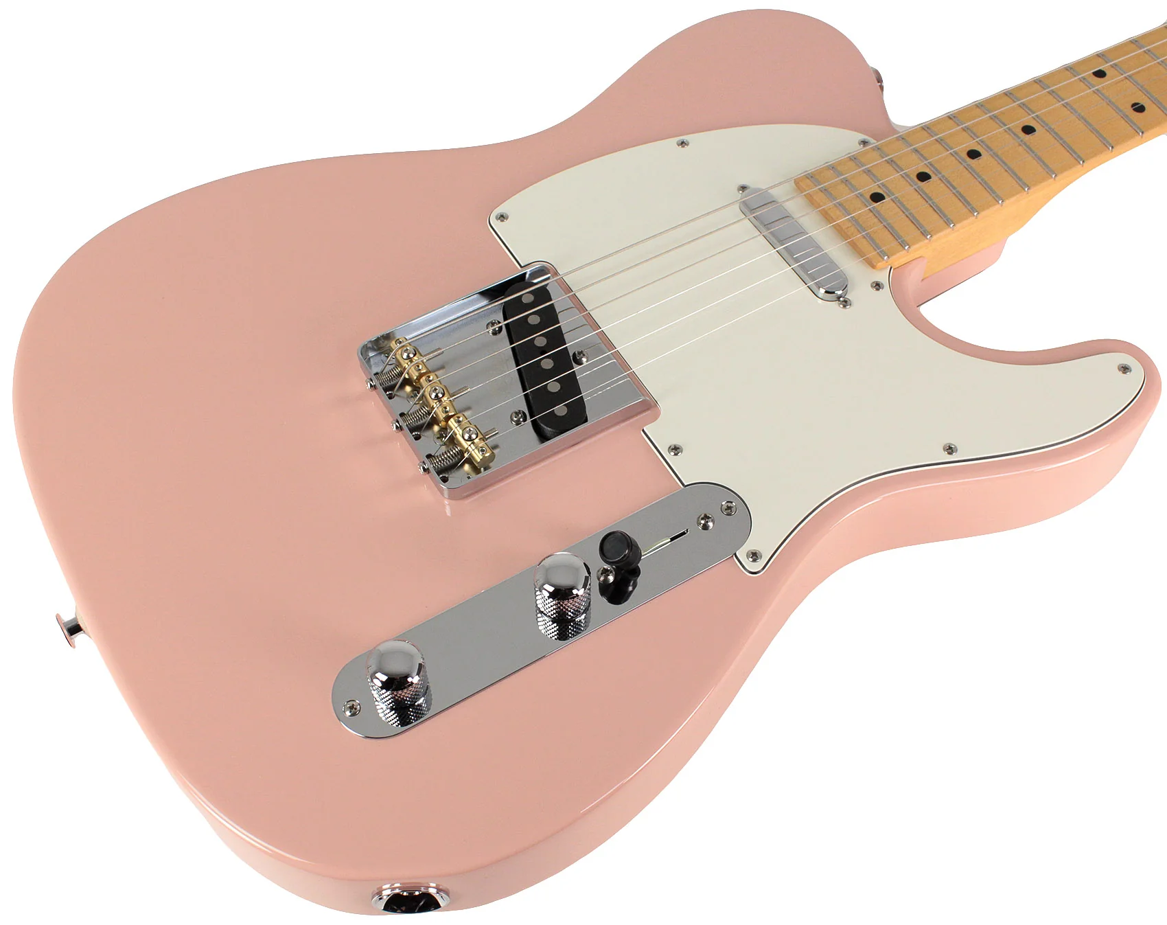 Suhr Classic T Select Guitar, Alder, Maple, Shell Pink - Image 2
