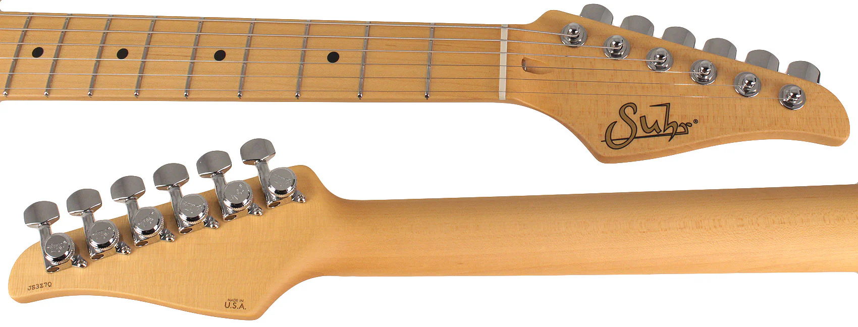 Suhr Classic T Select Guitar, Alder, Maple, Shell Pink - Image 8