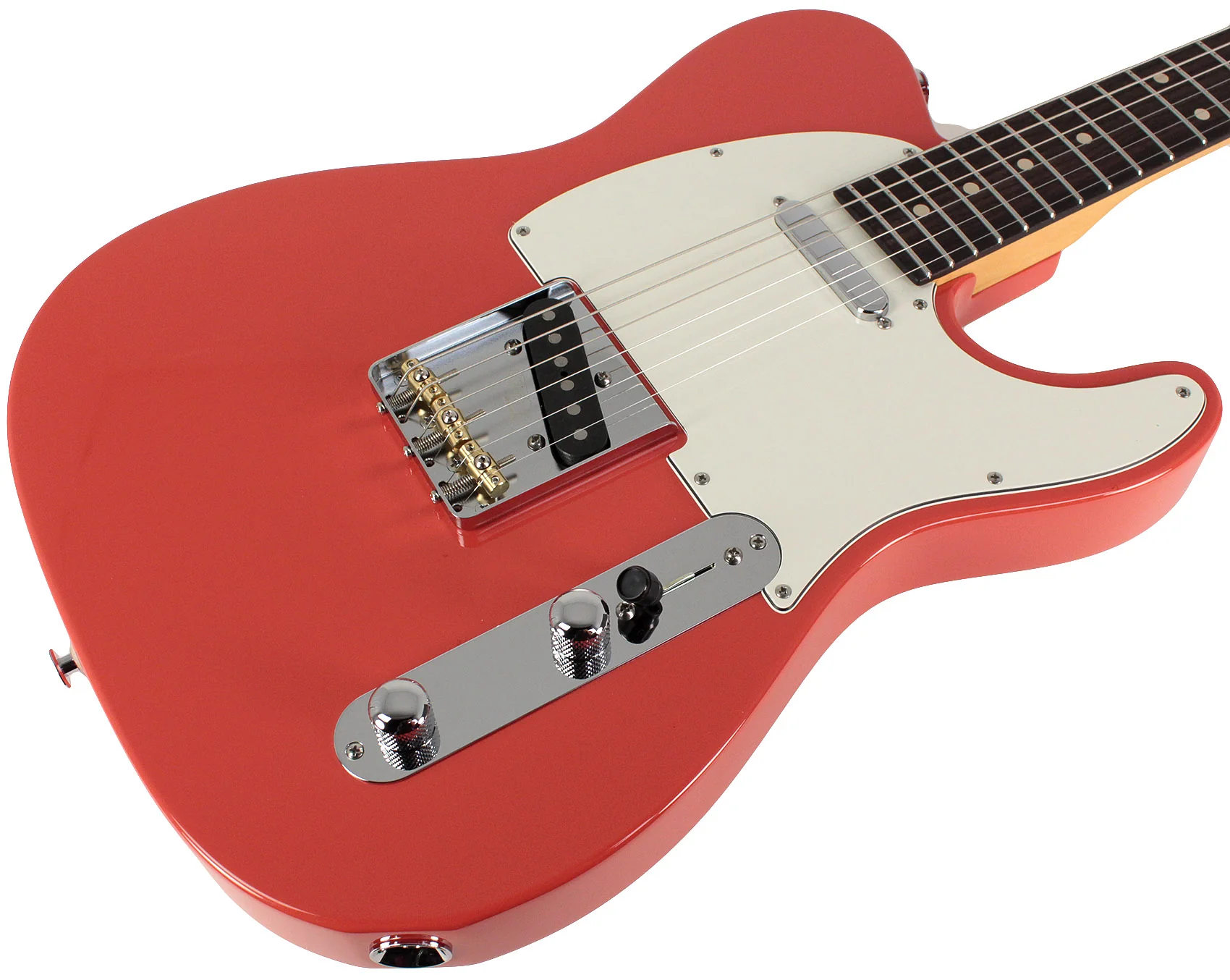 Suhr Classic T Select Guitar, Alder, Rosewood, Fiesta Red - Image 2