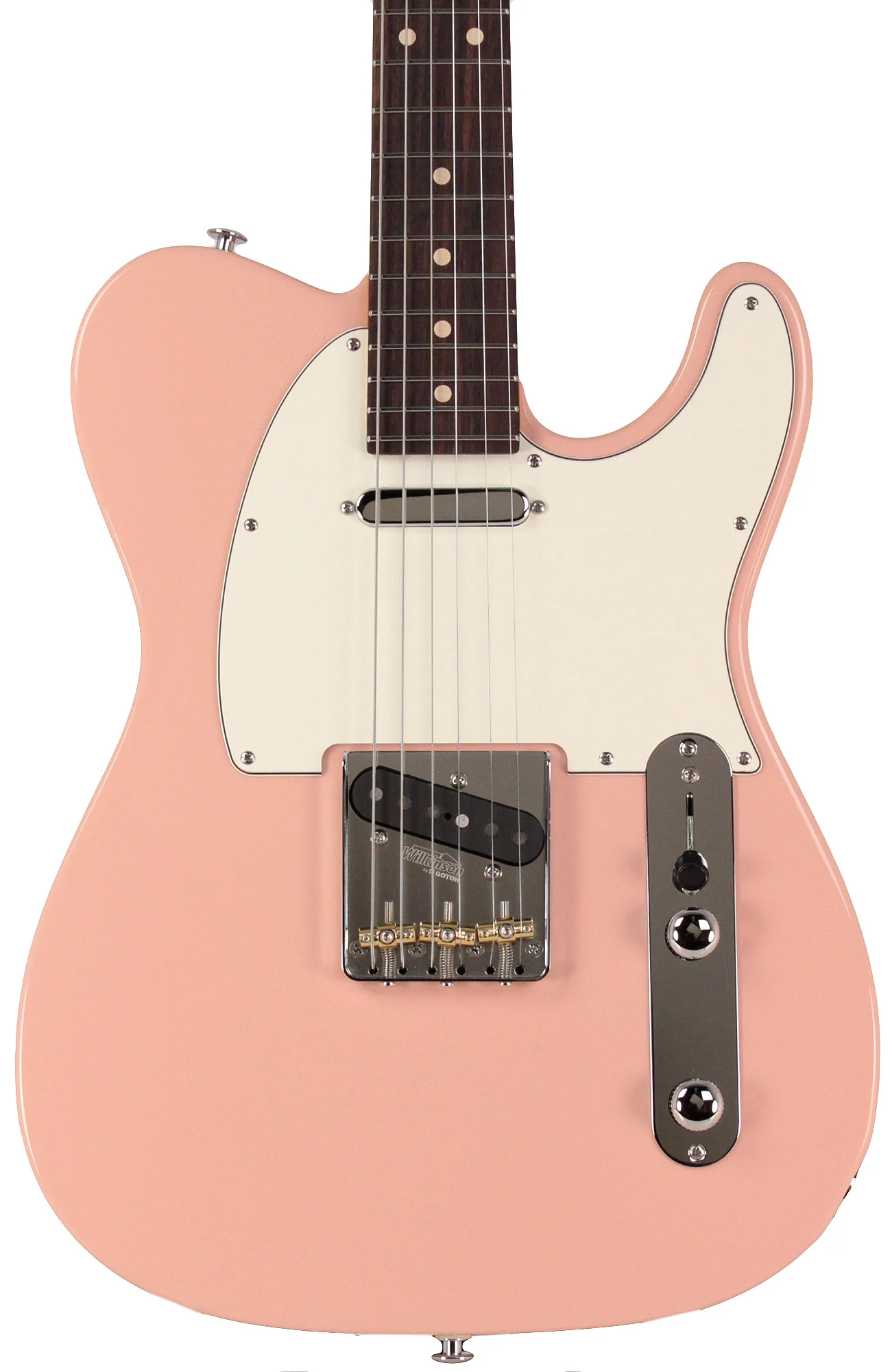Suhr Classic T Select Guitar, Alder, Rosewood, Shell Pink - Image 5