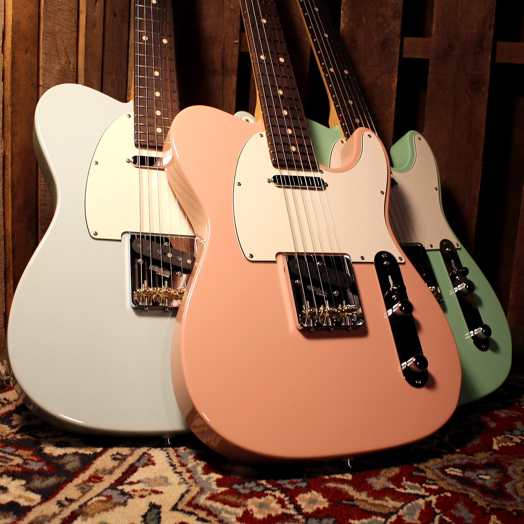 Suhr Classic T Select Guitar, Alder, Rosewood, Shell Pink - Image 10