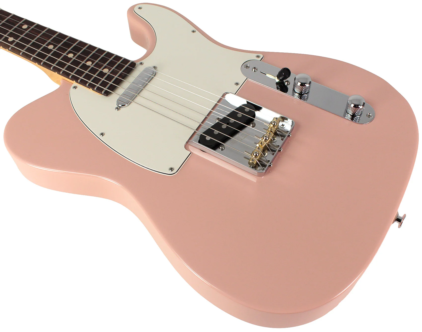 Suhr Classic T Select Guitar, Alder, Rosewood, Shell Pink - Image 4