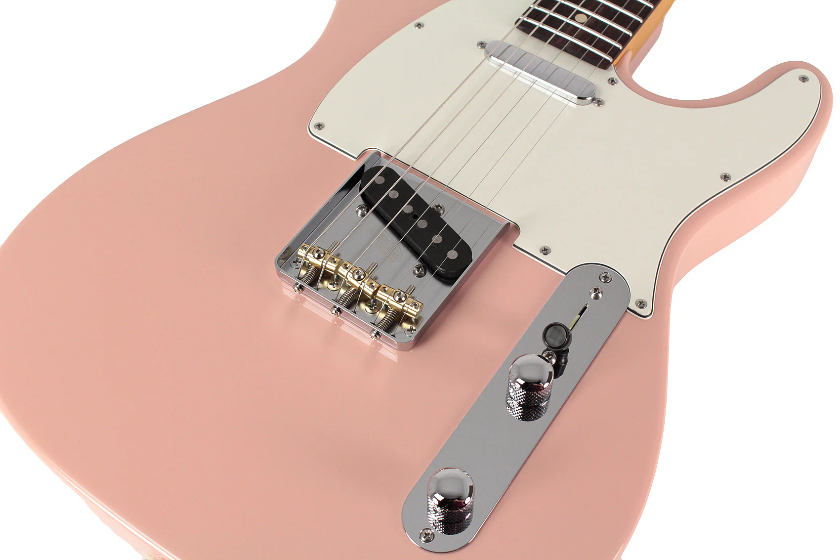 Suhr Classic T Select Guitar, Alder, Rosewood, Shell Pink - Image 3