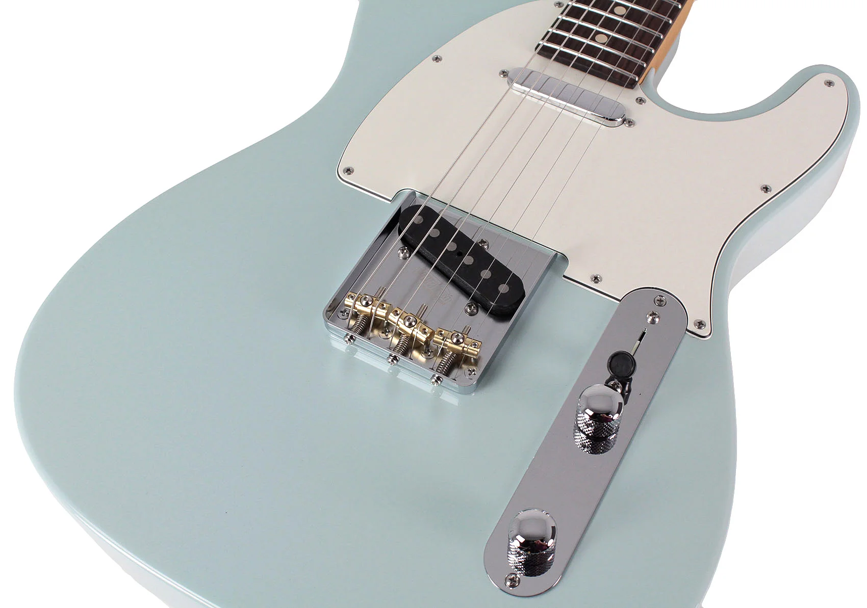 Suhr Classic T Select Guitar, Alder, Rosewood, Sonic Blue - Image 3