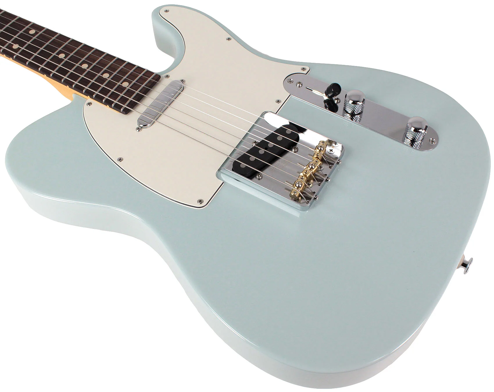 Suhr Classic T Select Guitar, Alder, Rosewood, Sonic Blue - Image 4