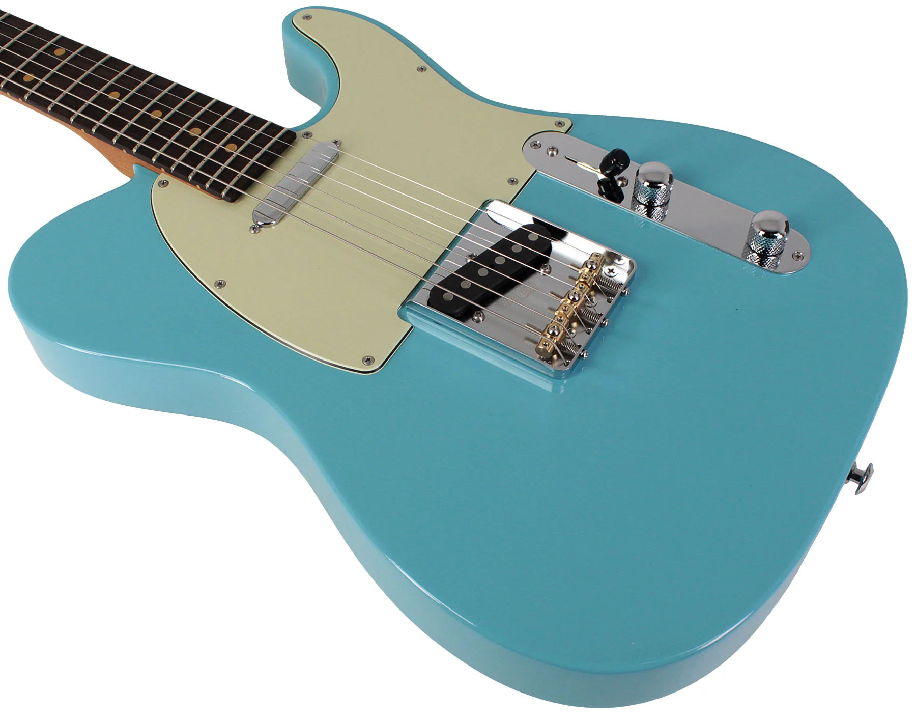Suhr Classic T Vintage Limited Edition Guitar, Daphne Blue - Image 4