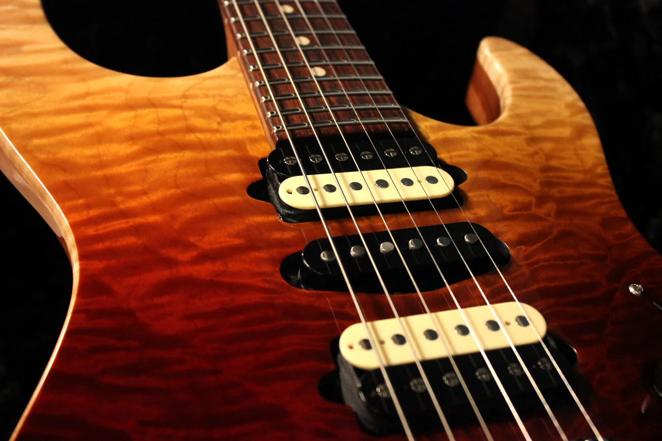 Suhr Custom Modern Carve Top - Desert Gradient Angel Quilt - Image 14