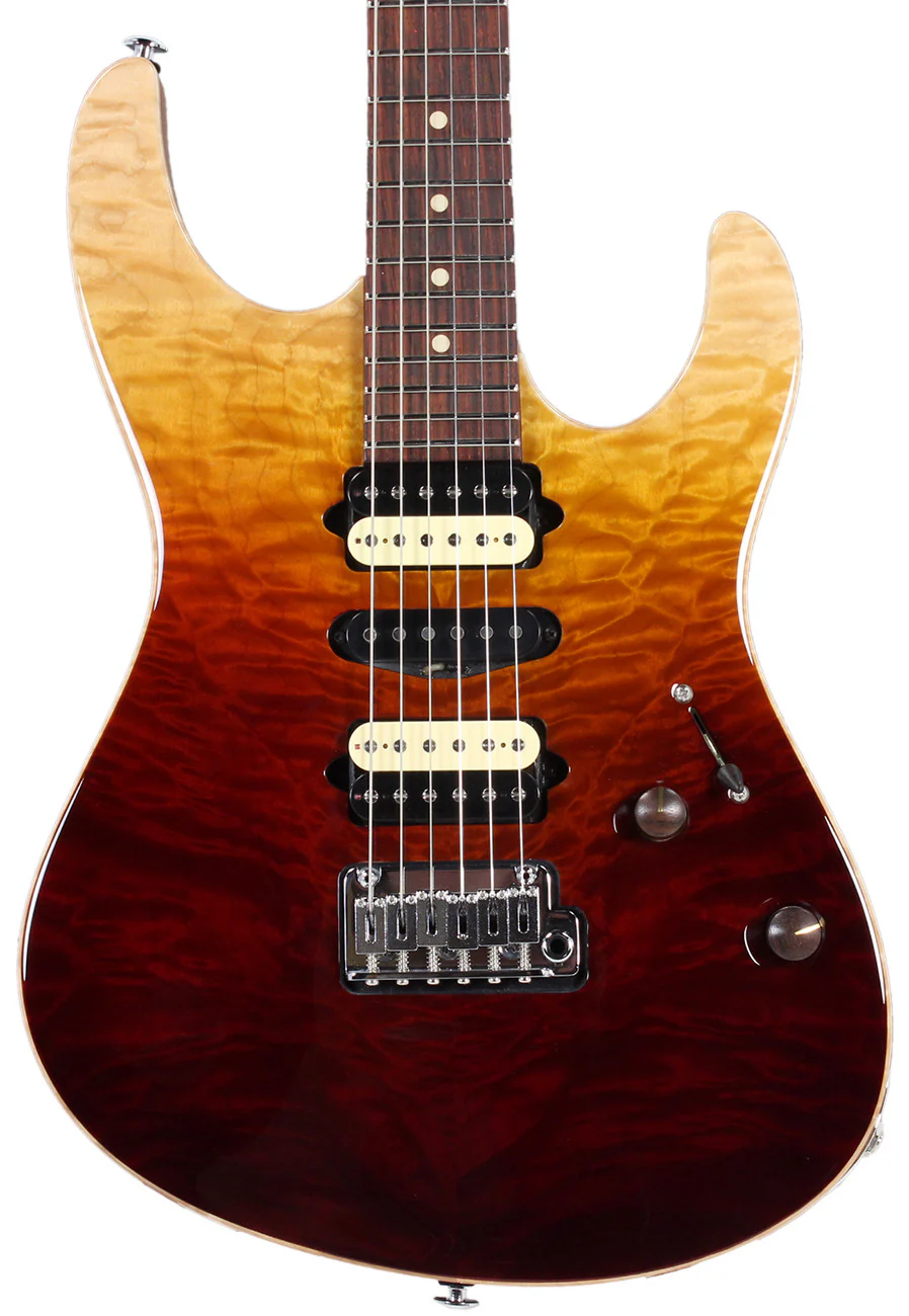 Suhr Custom Modern Carve Top - Desert Gradient Angel Quilt - Image 3