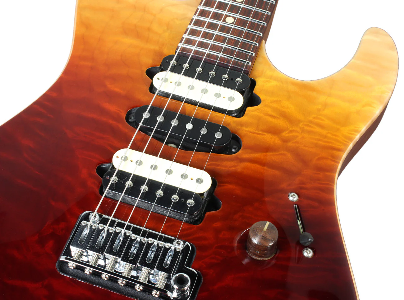 Suhr Custom Modern Carve Top - Desert Gradient Angel Quilt - Image 6