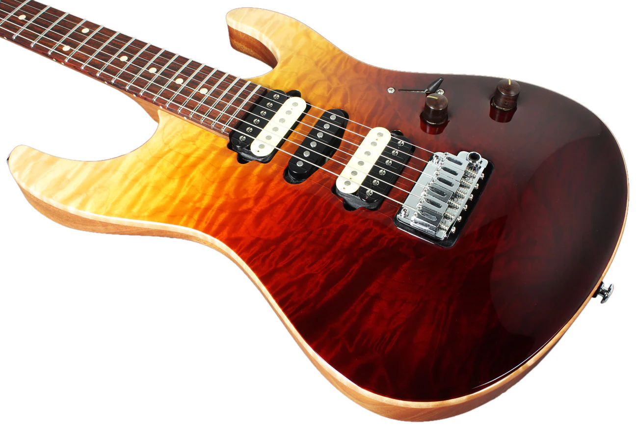Suhr Custom Modern Carve Top - Desert Gradient Angel Quilt - Image 7