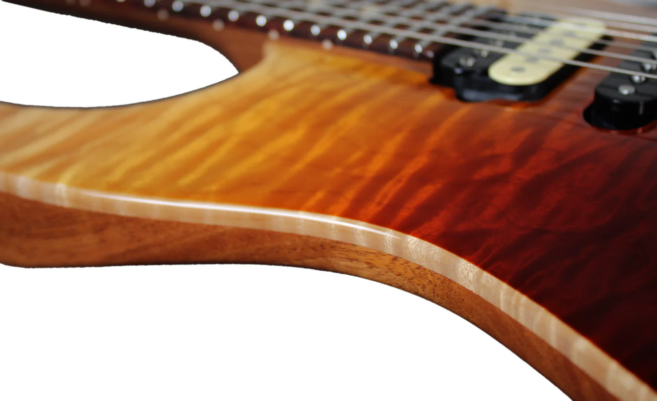 Suhr Custom Modern Carve Top - Desert Gradient Angel Quilt - Image 8