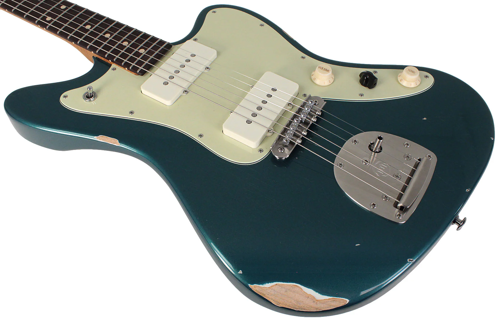 Suhr Limited Classic JM Antique Guitar, Ocean Turquoise Metallic - Image 4