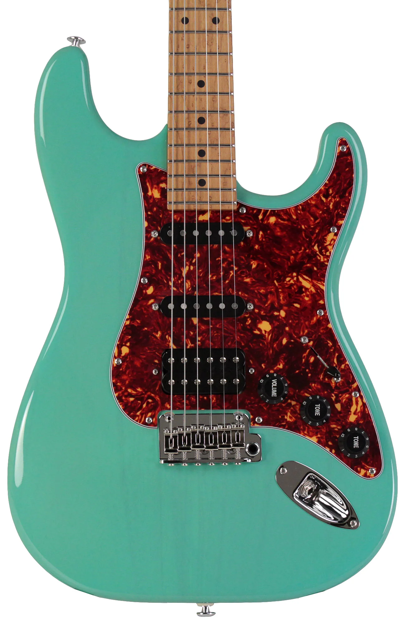 Suhr Limited Classic S Paulownia Guitar, Trans Seafoam Green - Image 4