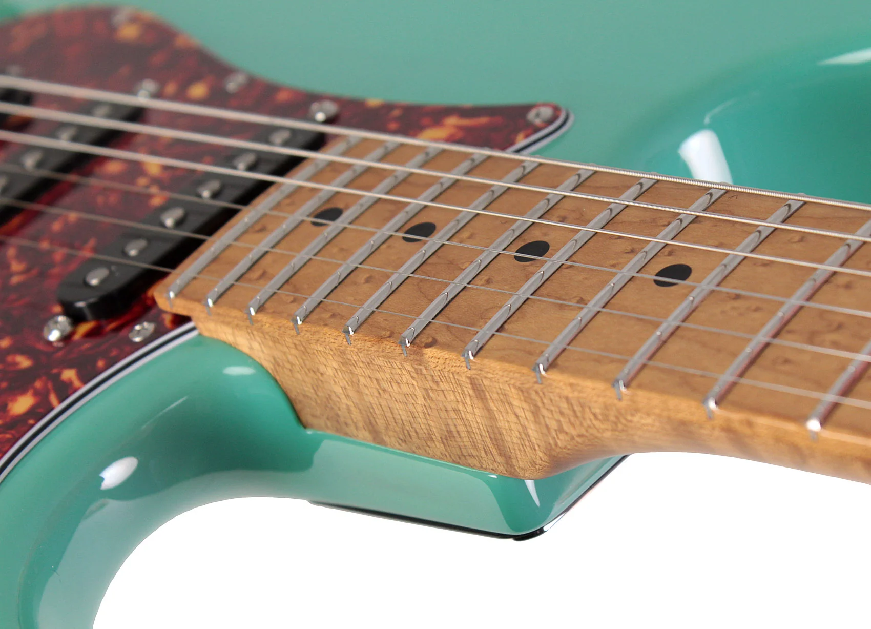 Suhr Limited Classic S Paulownia Guitar, Trans Seafoam Green - Image 8