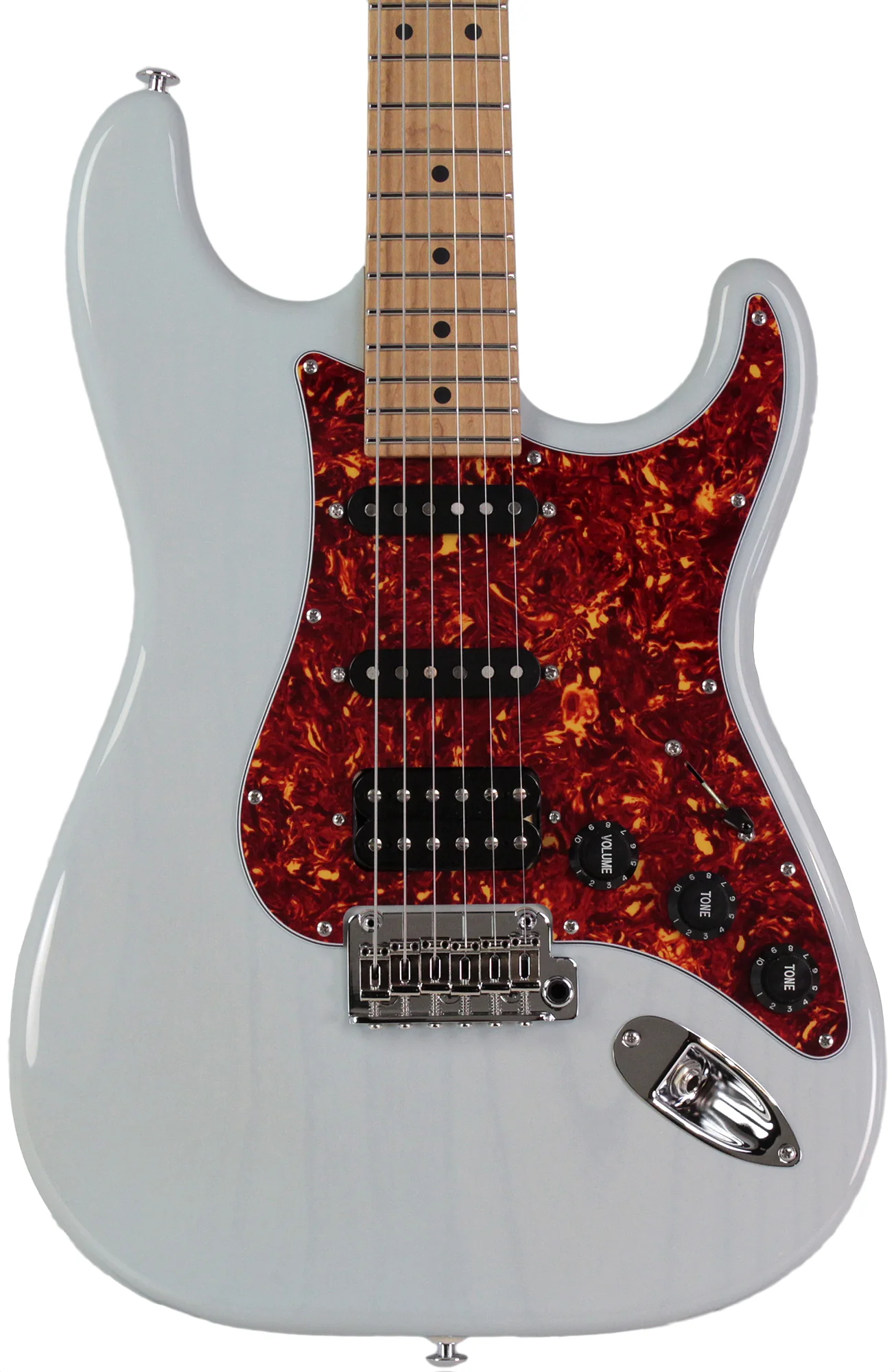 Suhr Limited Classic S Paulownia Guitar, Trans Sonic Blue, Hardshell Case - Image 3