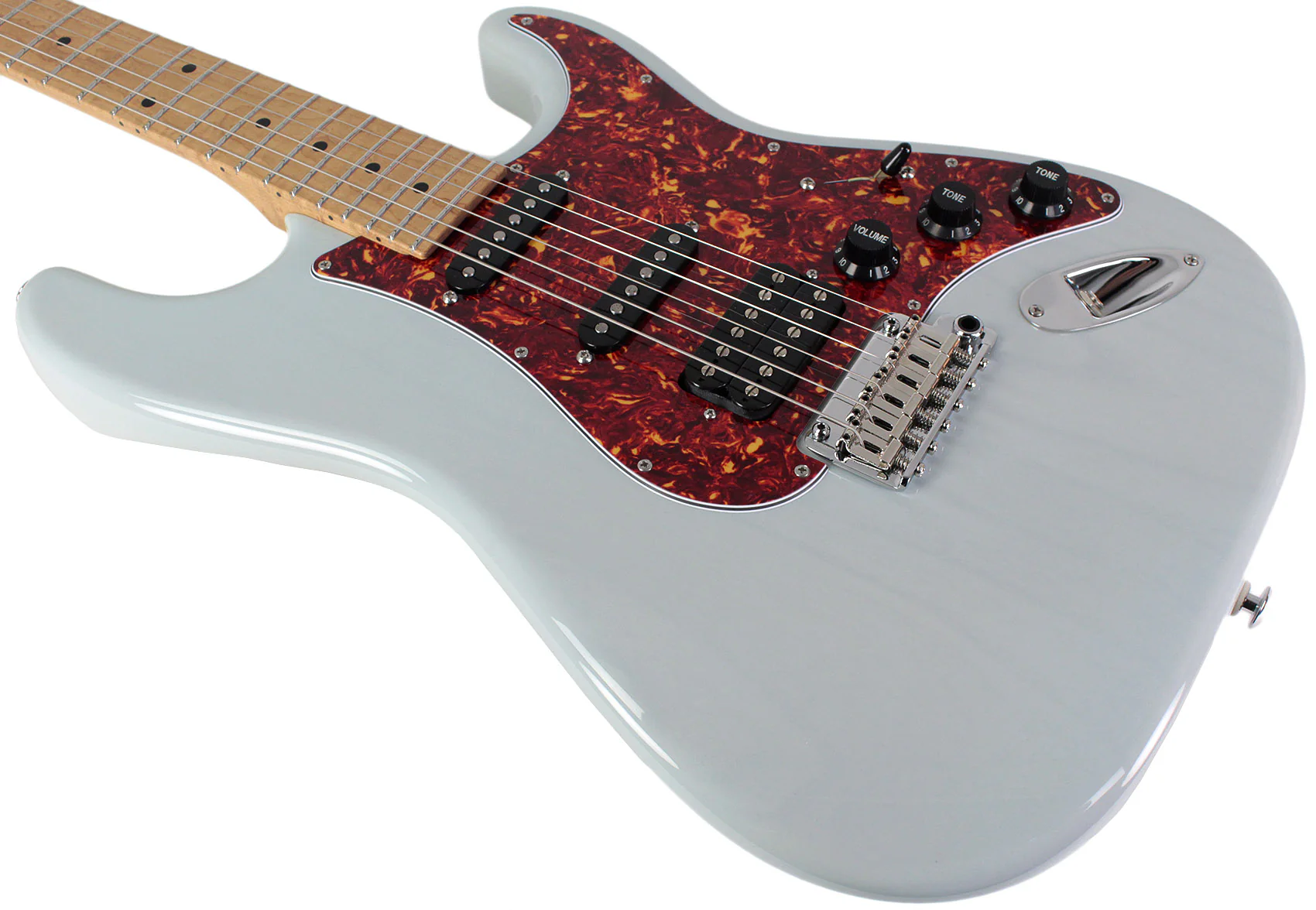 Suhr Limited Classic S Paulownia Guitar, Trans Sonic Blue, Hardshell Case - Image 6