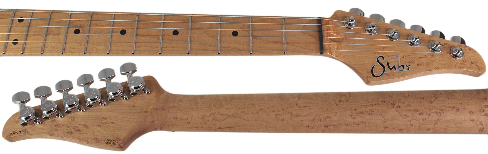 Suhr Limited Classic S Paulownia Guitar, Trans Sonic Blue, Hardshell Case - Image 8