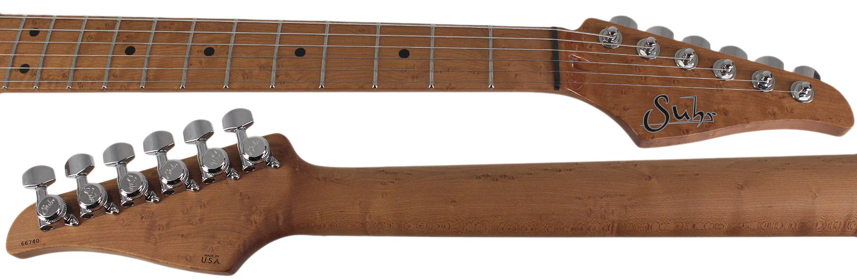 Suhr Limited Classic S Paulownia Guitar, Trans White - Image 7