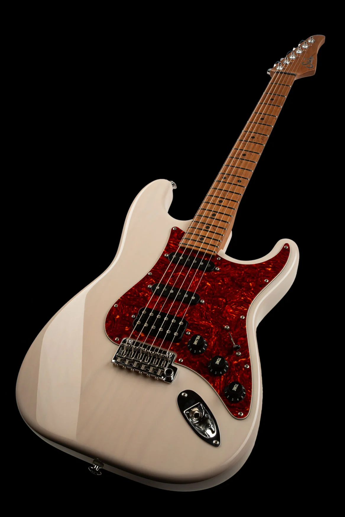 Suhr Limited Classic S Paulownia Guitar, Trans White - Image 8