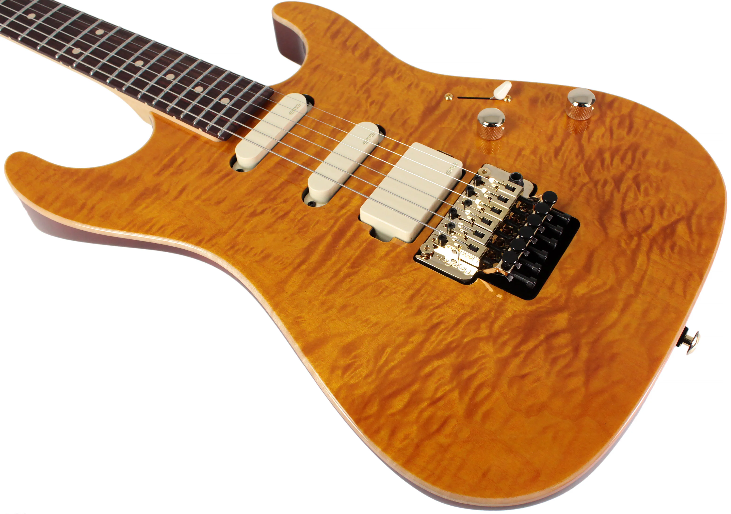 Suhr Limited Edition Standard Legacy Guitar, Trans Caramel, Floyd Rose - Image 4
