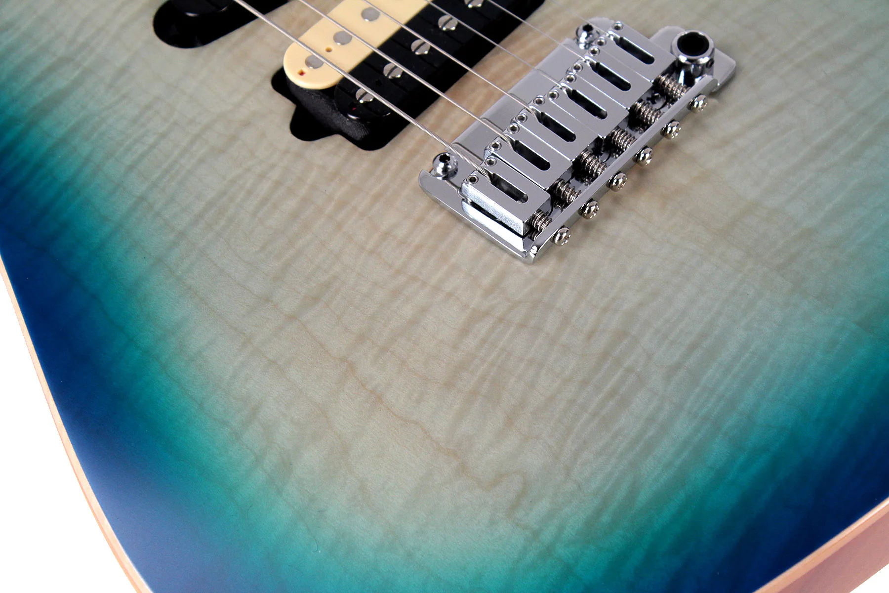 Suhr Limited Modern Satin Flame Guitar, Island Burst, Hardshell Case - Image 4