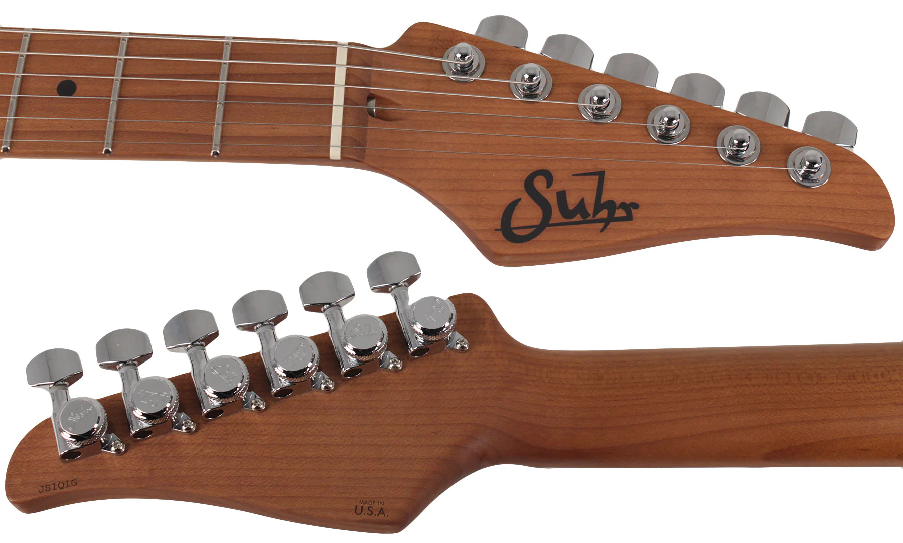 Suhr Limited Modern Satin Flame Guitar, Natural, Hardshell Case - Image 8