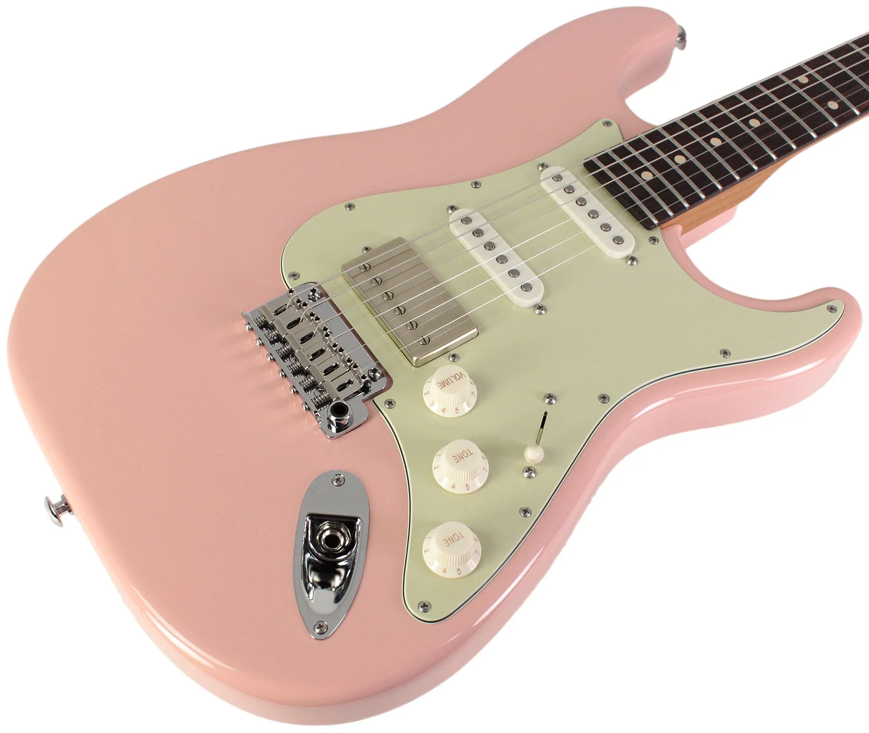 Suhr Mateus Asato Classic Antique Signature Guitar, Shell Pink, Softshell - Image 2