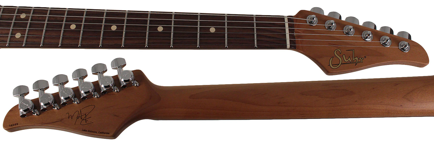 Suhr Mateus Asato Classic Antique Signature Guitar, Shell Pink - Image 7
