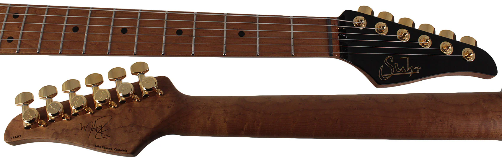 Suhr Mateus Asato Signature Classic S Guitar, Black - Image 9