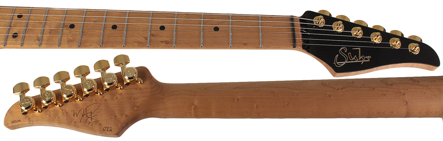 Suhr Mateus Asato Classic S Signature Guitar, Black - Image 8