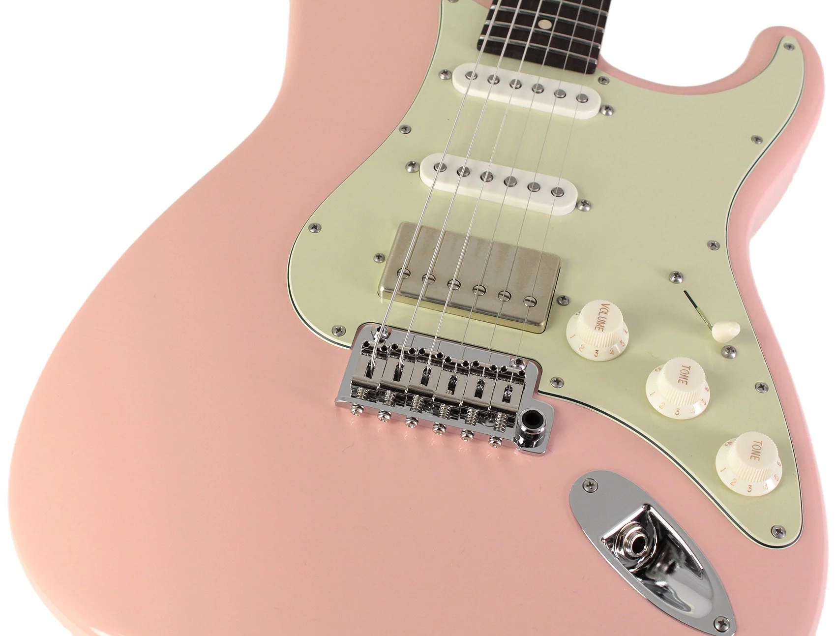 Suhr Mateus Asato Classic Antique Signature Guitar, Shell Pink - Image 3