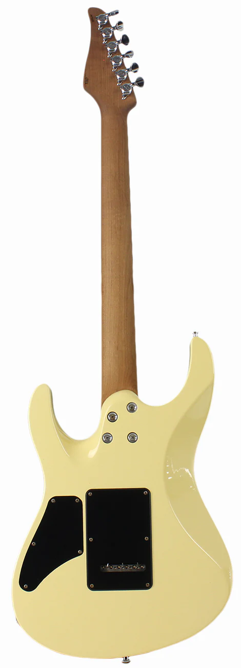 Suhr Modern Antique Pro Limited Guitar - Vintage Yellow, Roasted Maple - Image 5