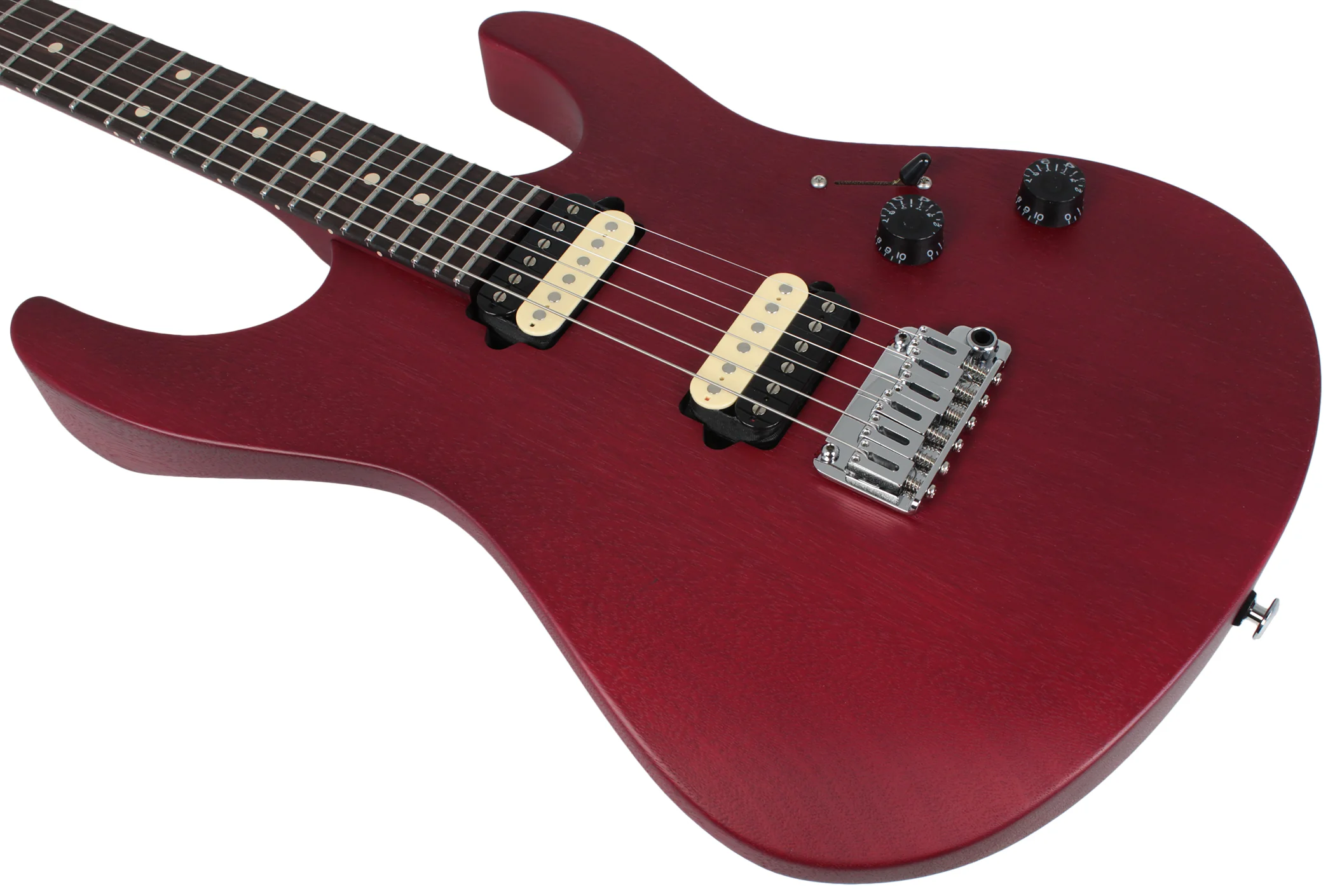 Suhr Modern Satin Cherry Guitar, HH, 510 - Image 3