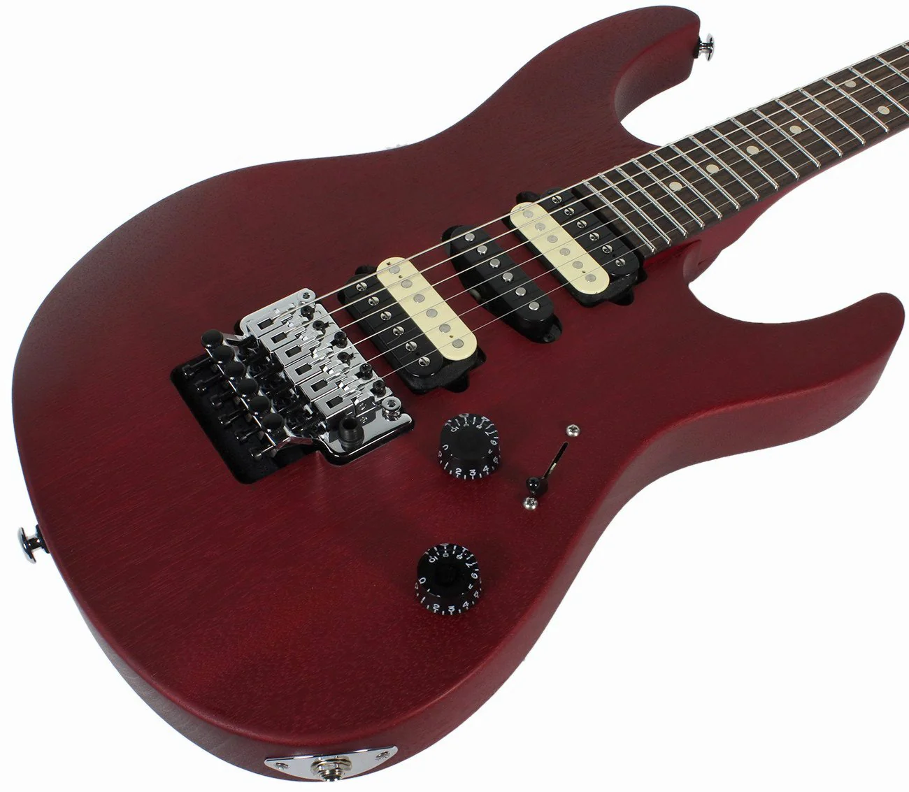 Suhr Modern Satin Cherry Guitar - HSH, Floyd Rose - Image 5