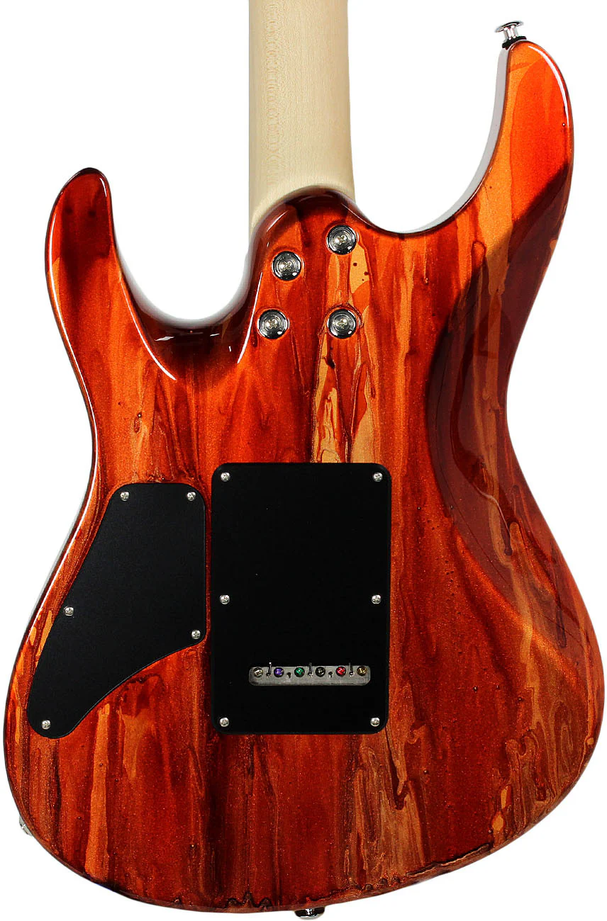 Suhr Modern Guitar - NOS - Root Beer Drip - Matching Headstock - Image 7