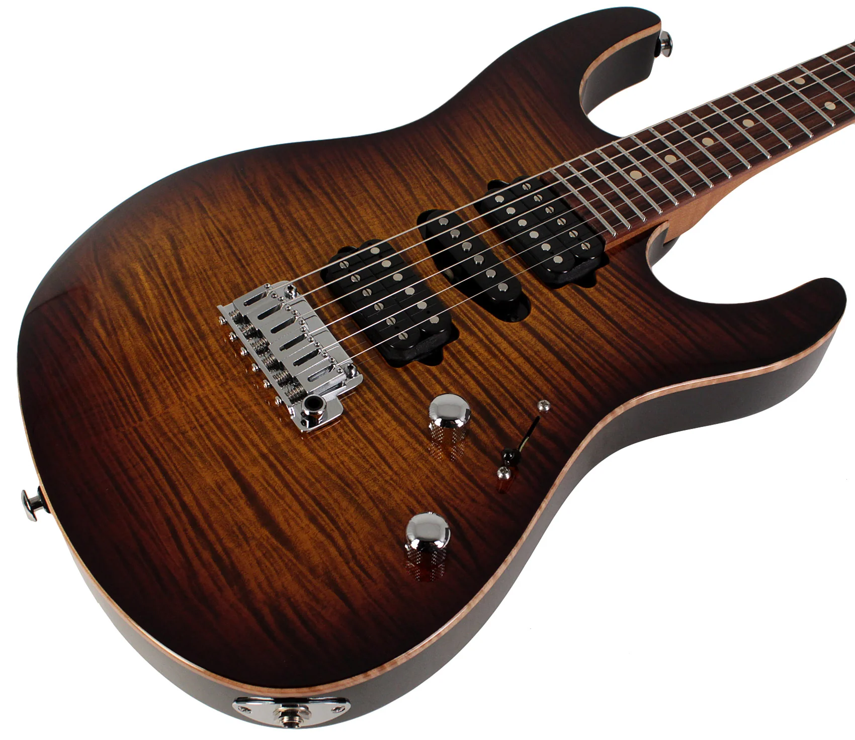 Suhr Modern Plus Guitar, Bengal Burst, Pau Ferro, HSH - Image 2