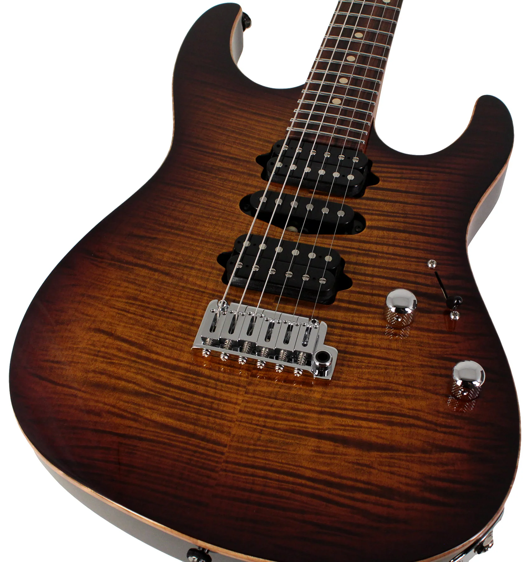 Suhr Modern Plus Guitar, Bengal Burst, Pau Ferro, HSH - Image 3