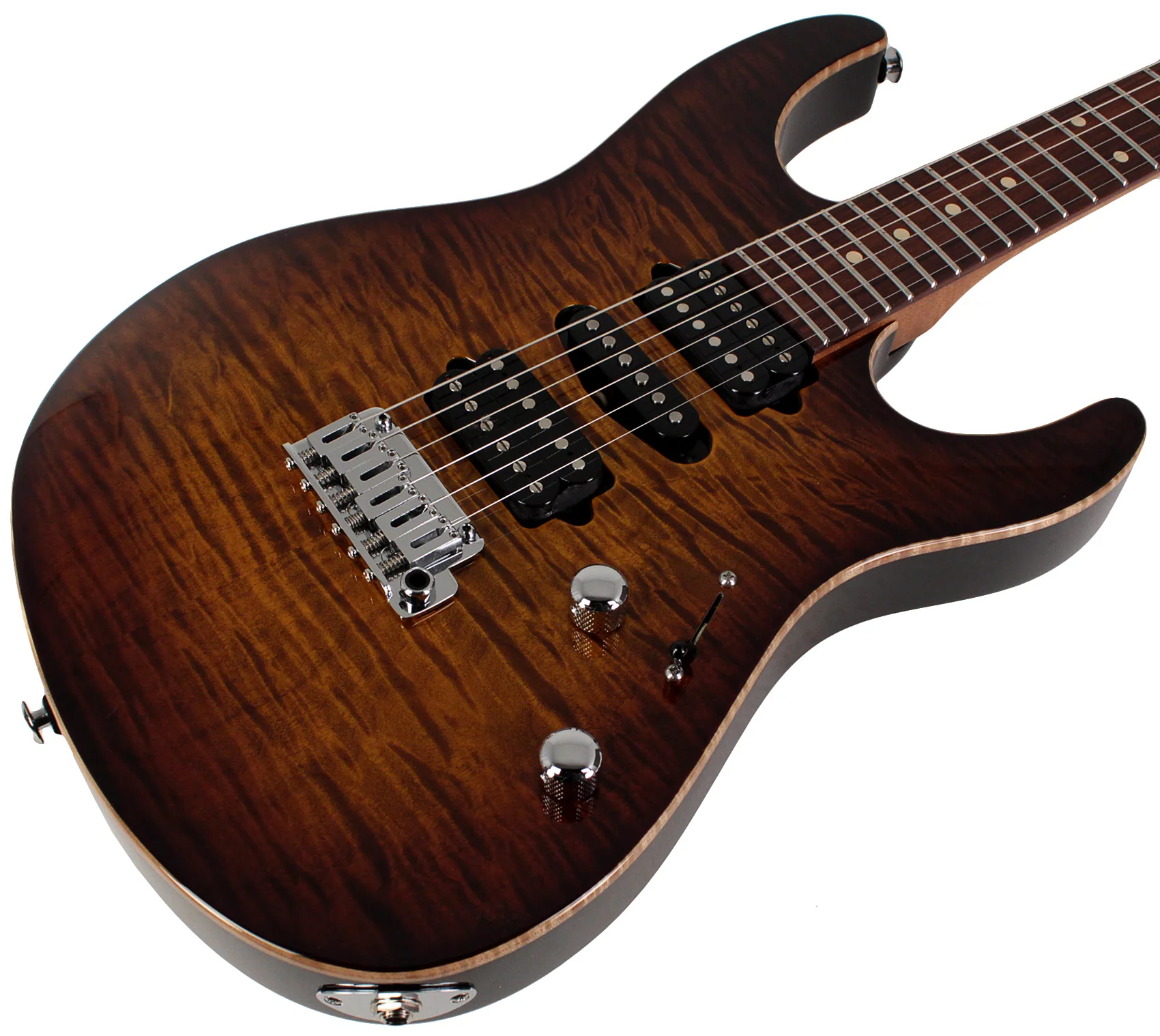 Suhr Modern Plus Guitar, Bengal Burst, Pau Ferro, HSH - Image 2