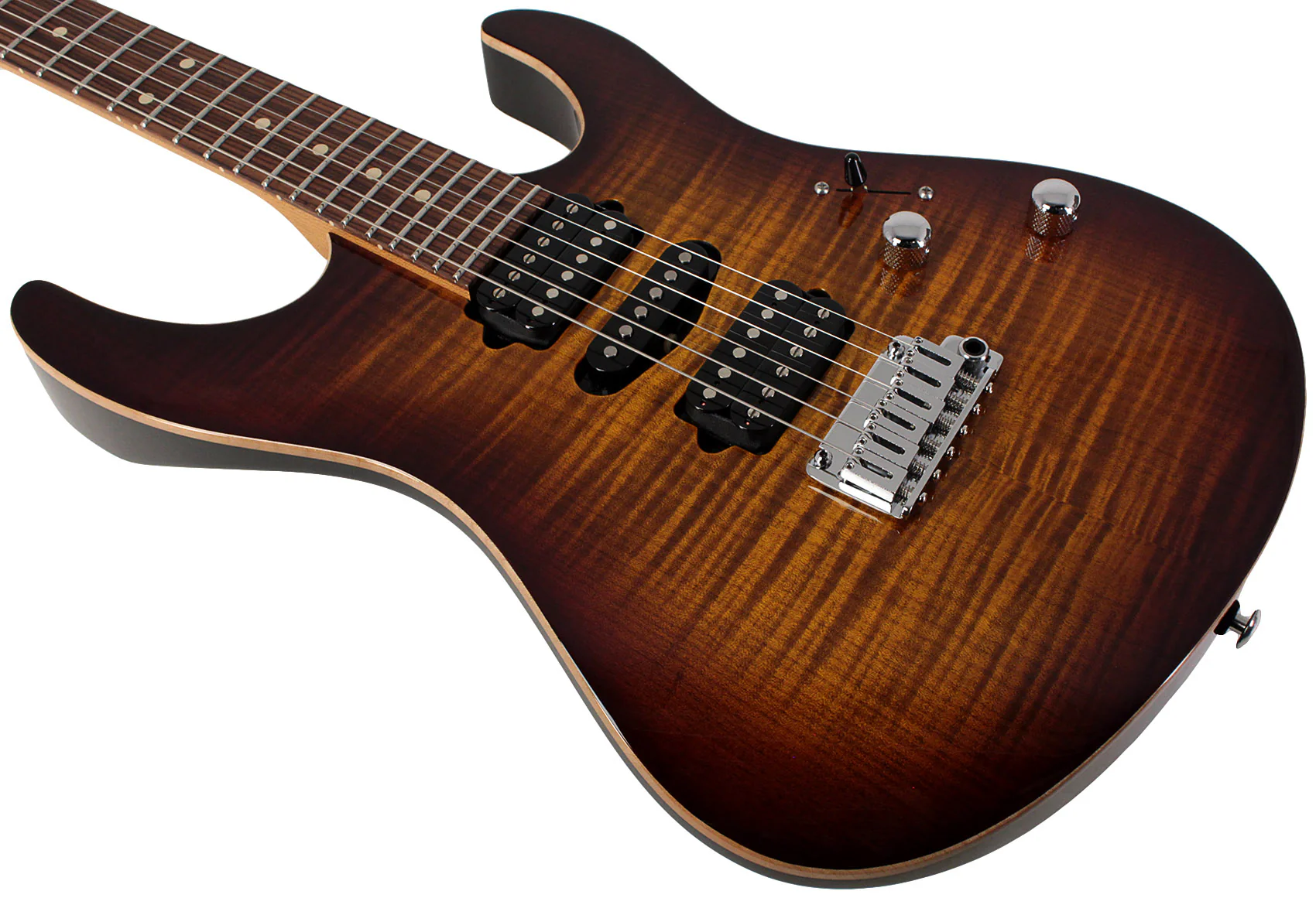 Suhr Modern Plus Guitar, Bengal Burst, Pau Ferro, HSH - Image 4