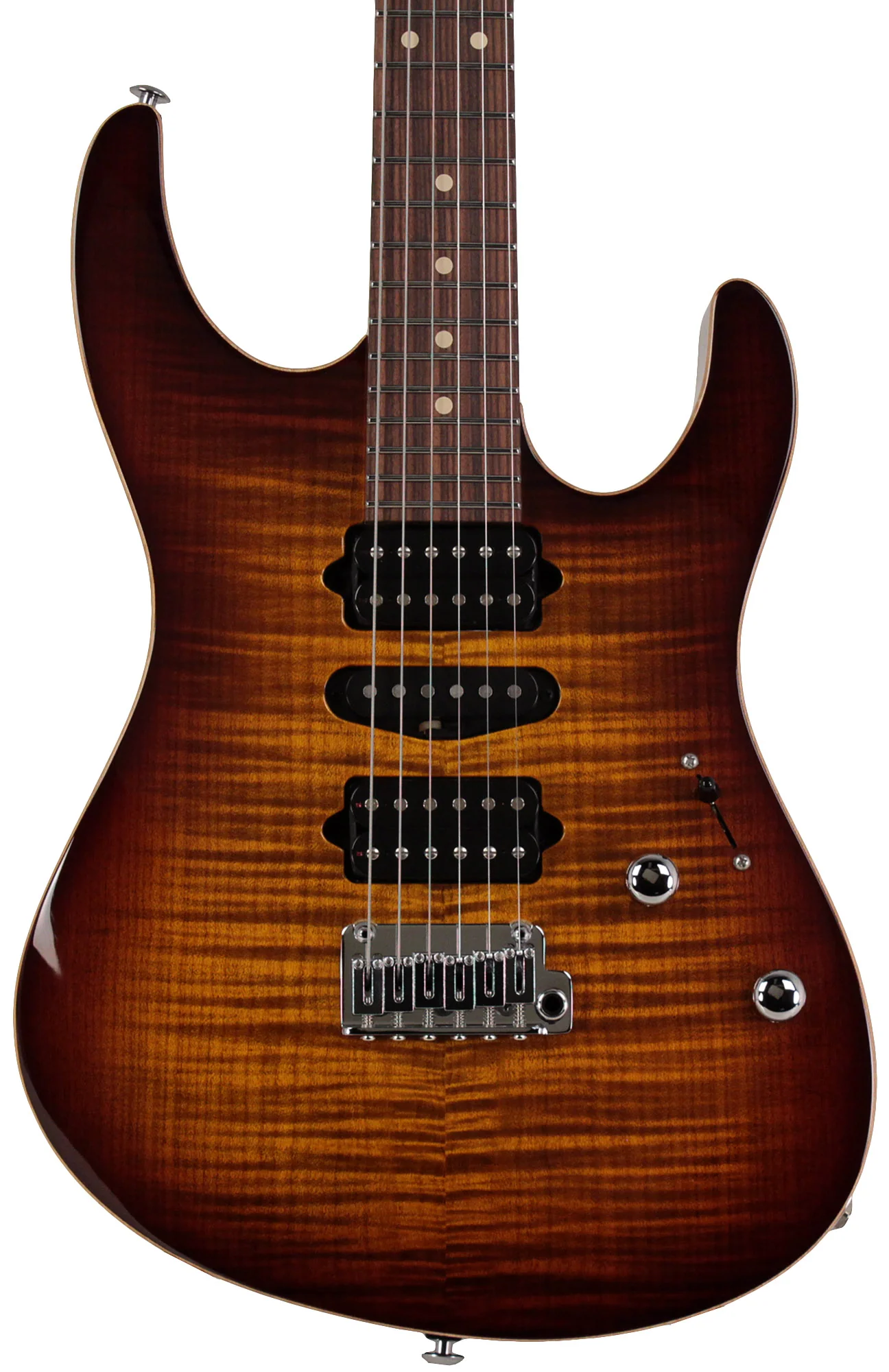 Suhr Modern Plus Guitar, Bengal Burst, Pau Ferro, HSH - Image 6