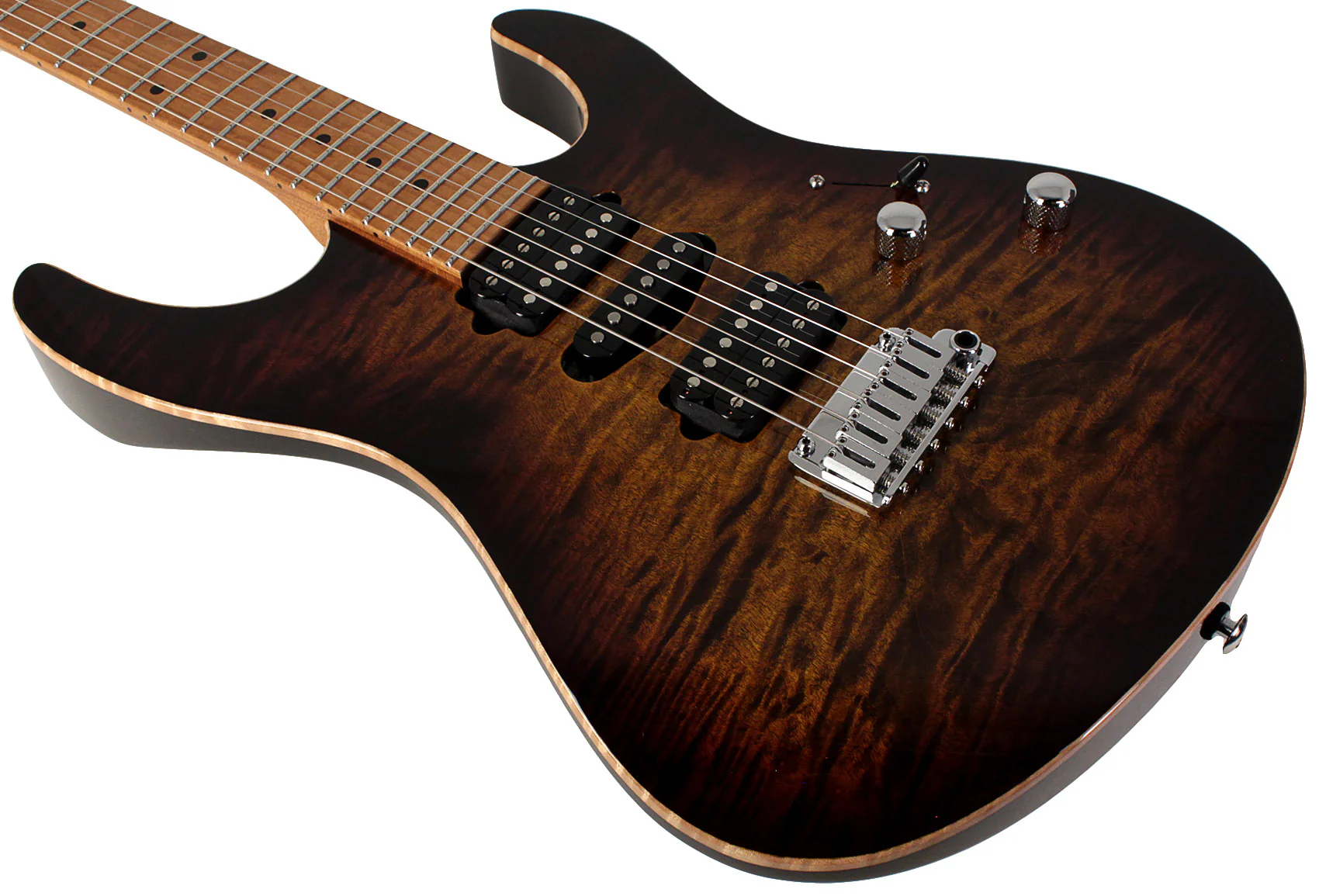 Suhr Modern Plus Guitar, Bengal Burst, Roasted Maple, HSH - Image 4